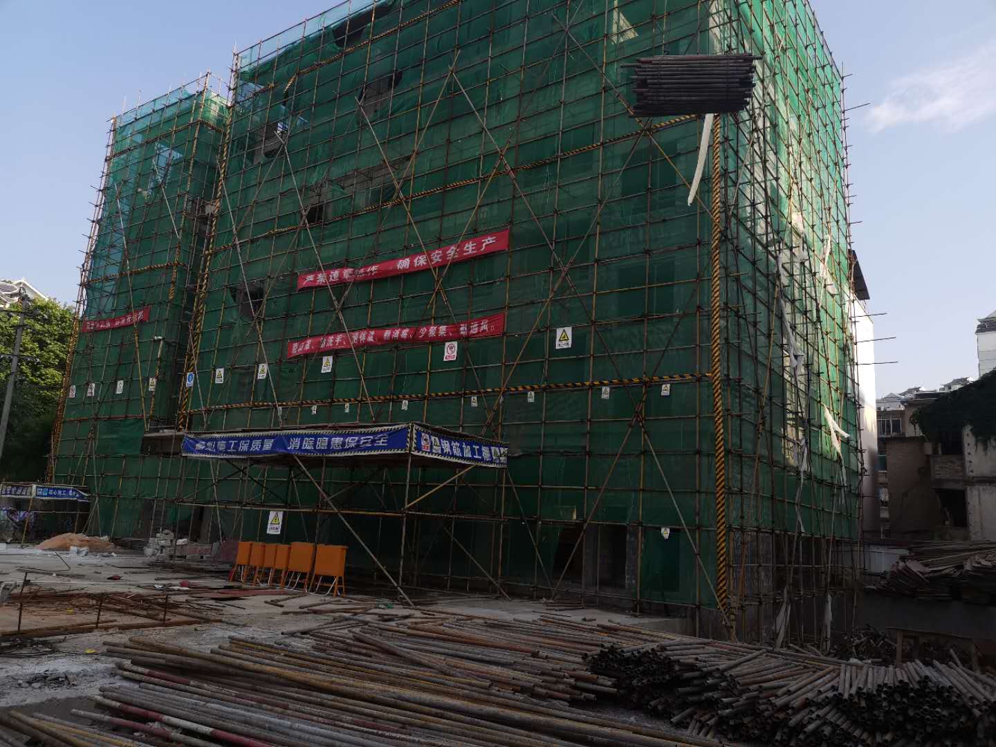 蓝色港湾施工图片