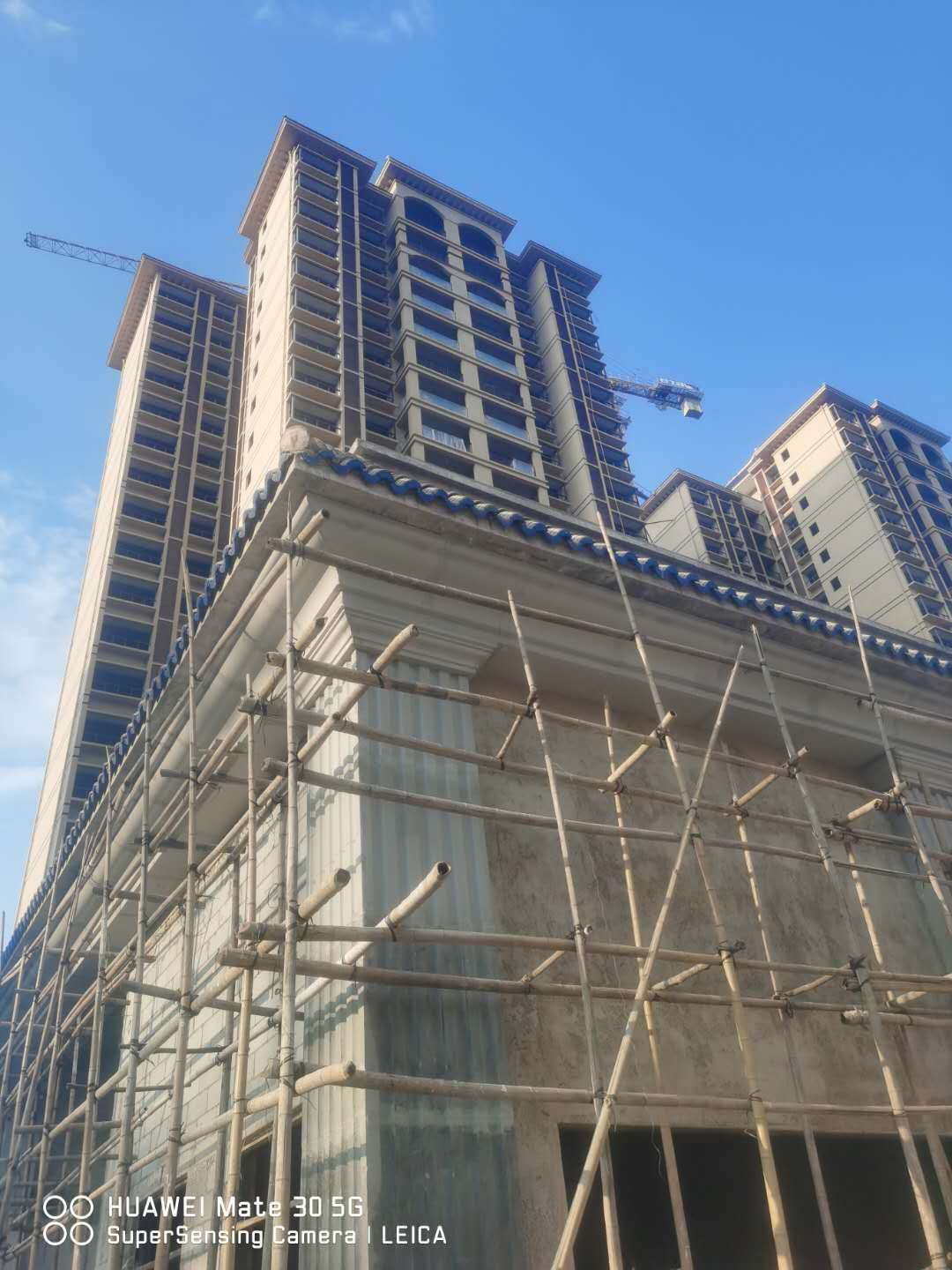 蓝色港湾施工图片